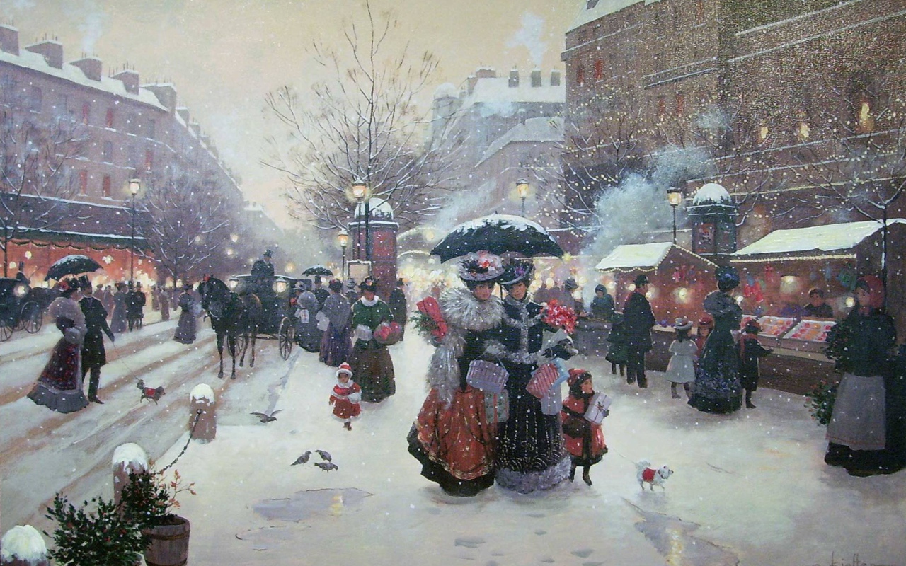 Зима в Париже