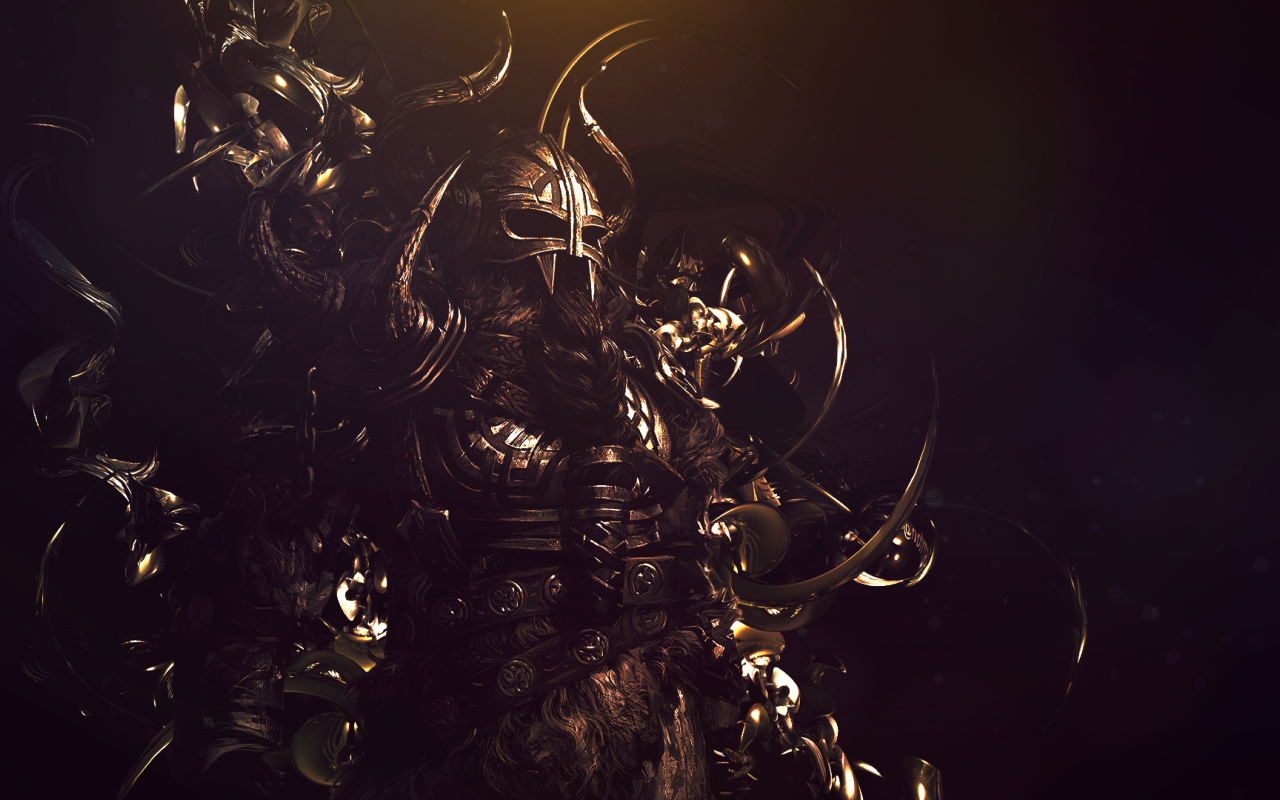 Грозный воин викинг