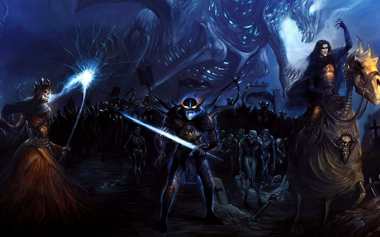 Монстр с огненным мечом