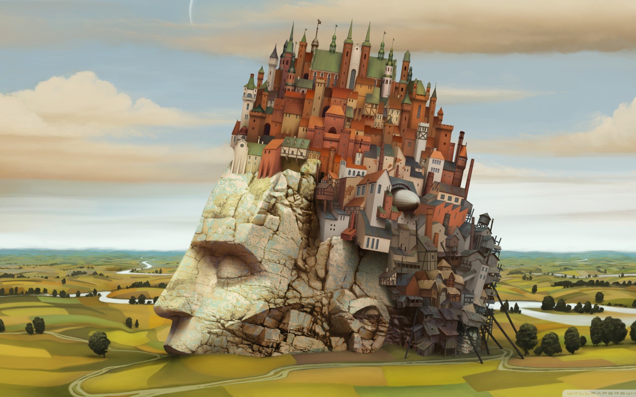 Город на каменной голове