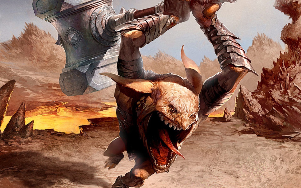 Чудовище с молотом