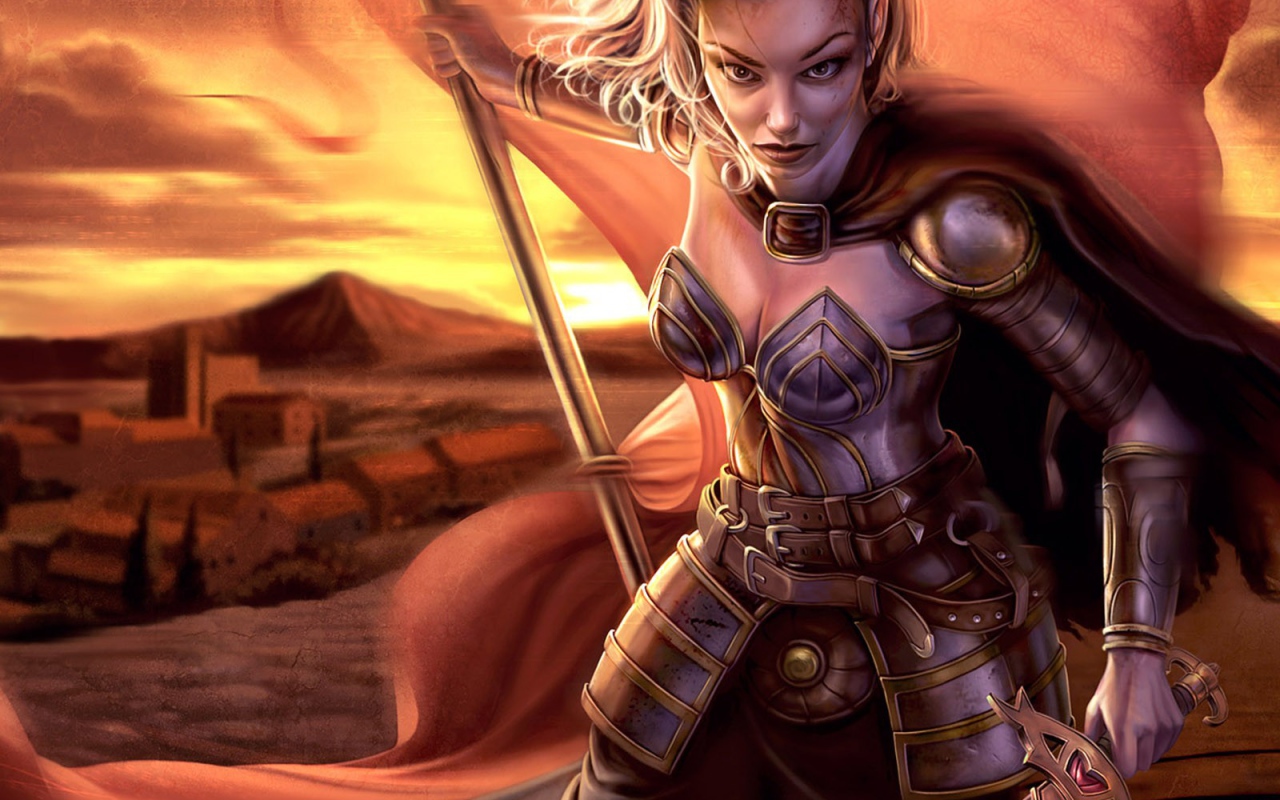 Воин со знаменем