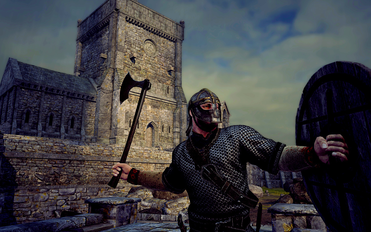 Викинг в сражении