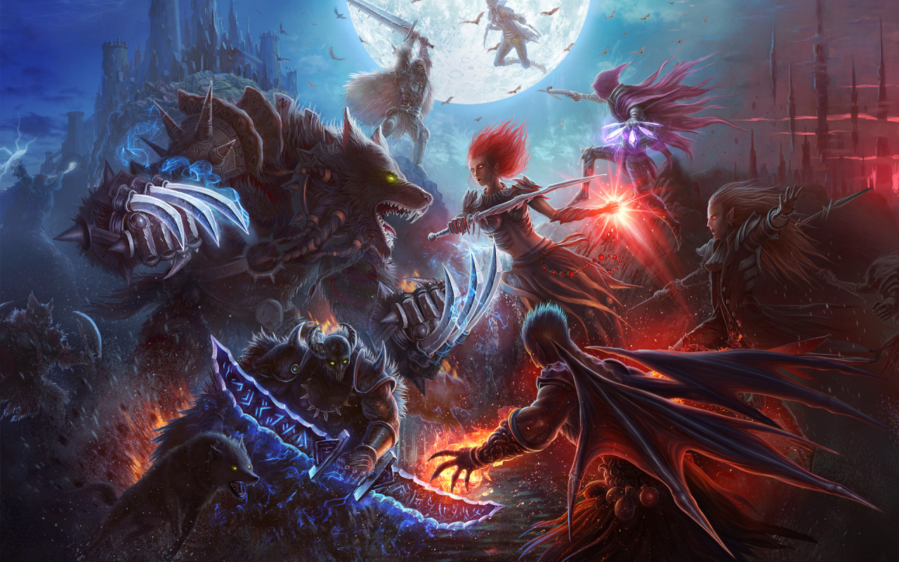 Война вампиров с оборотнями