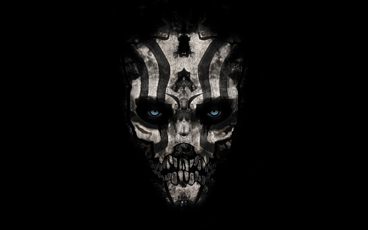 Череп с полосками