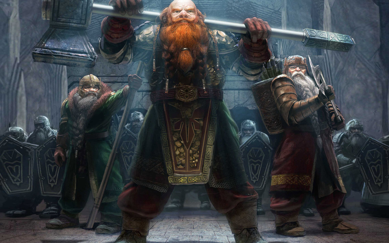 Бородатый мужик с кувалдой