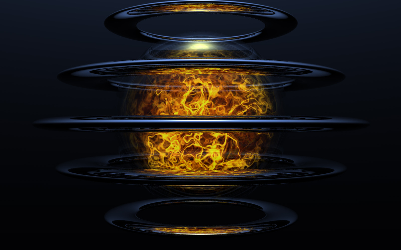 Огненный шар в кругах