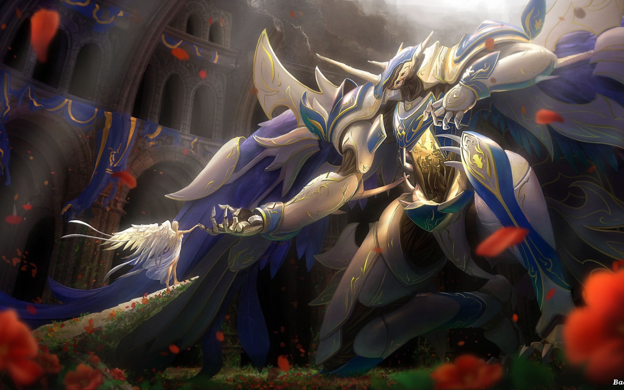 Ангел и большой монстр