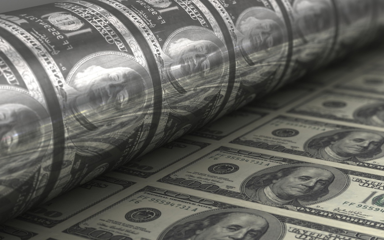 Печатное клише для долларов