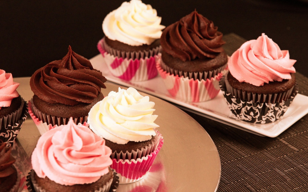 Кексы с кремом