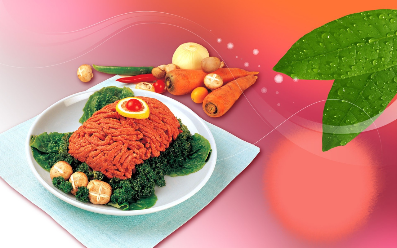 Фарш и овощи