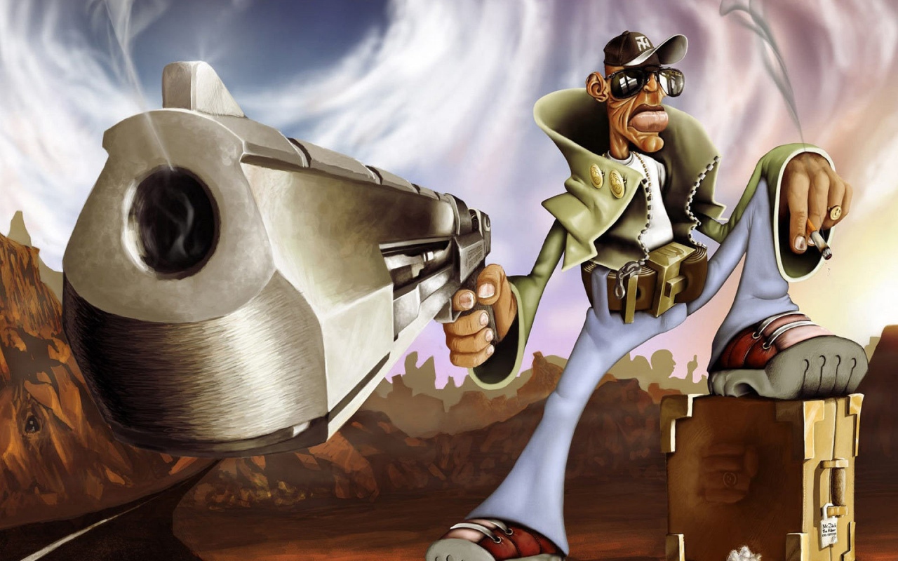 Гангстер с пистолетом