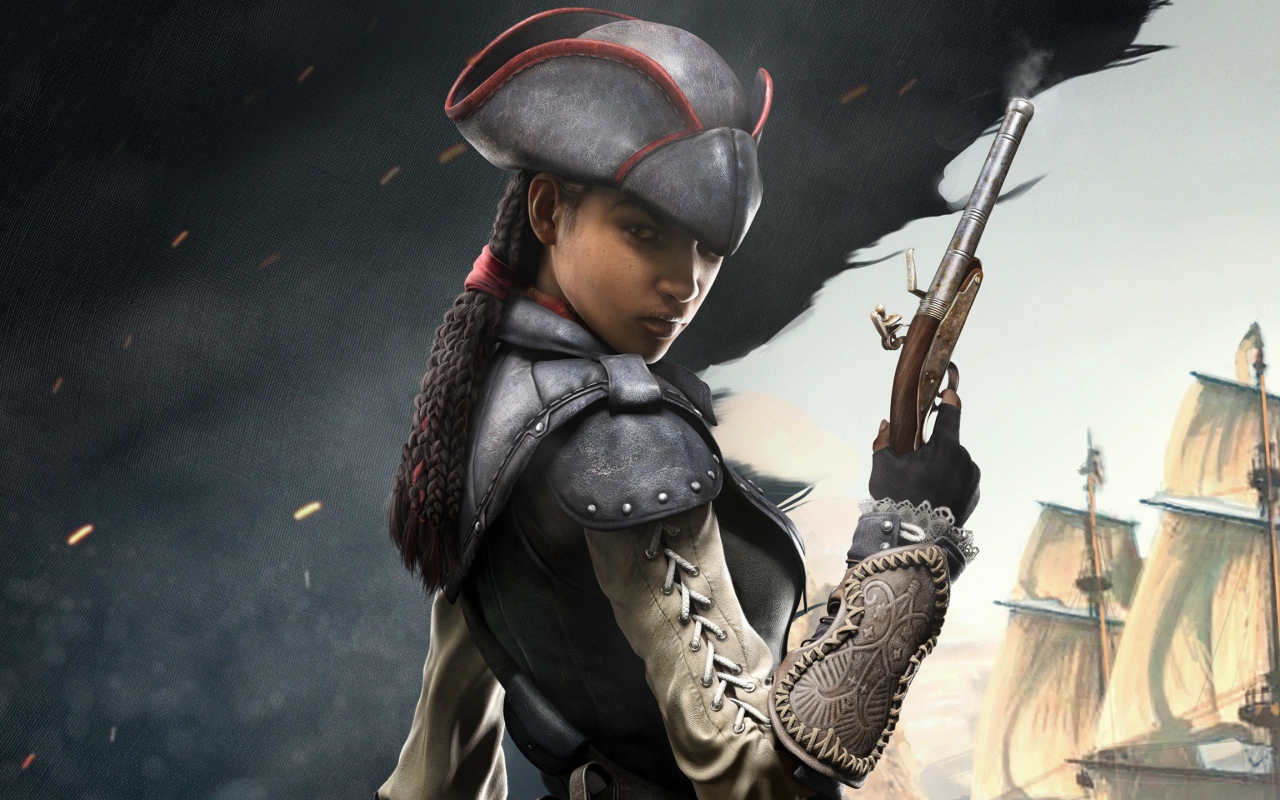 Эвелин из игры Assassins Creed 4