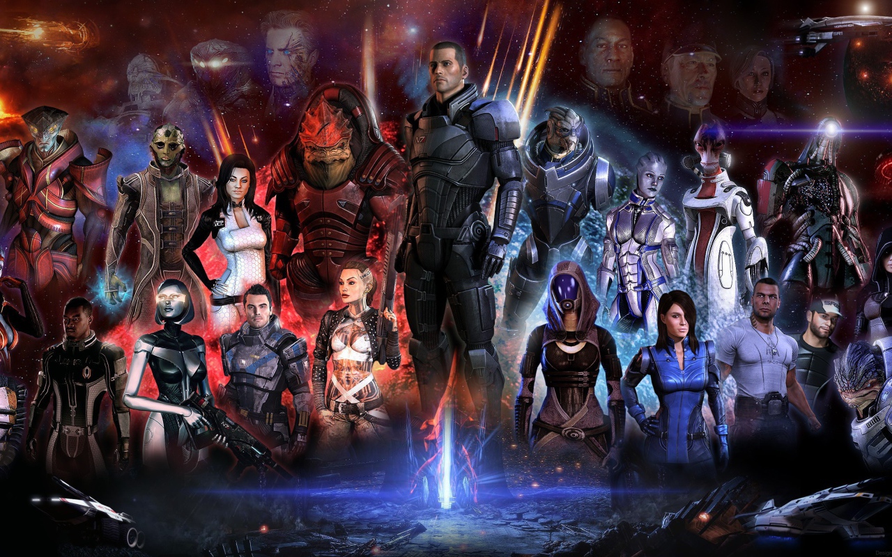 Участники игры Mass Effect