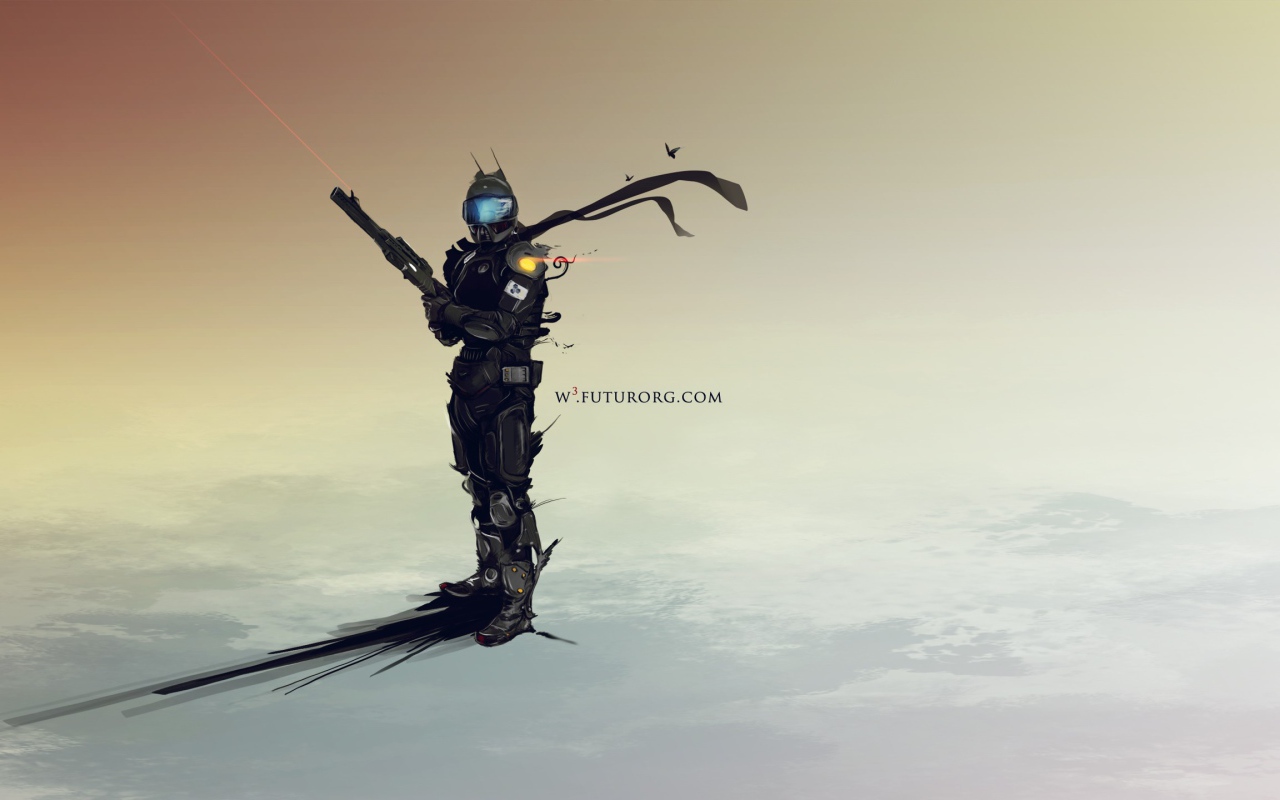 Солдат из видео игры