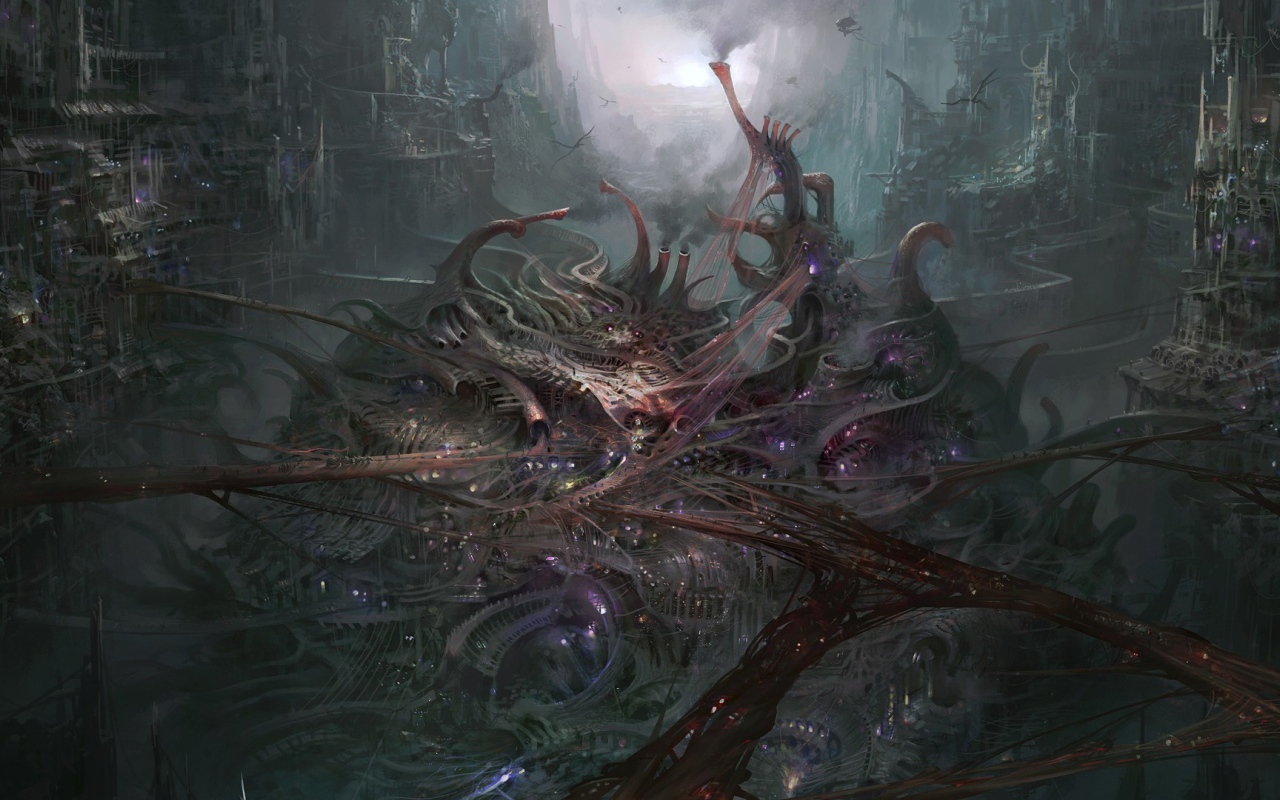 Фантастический город из видео игры