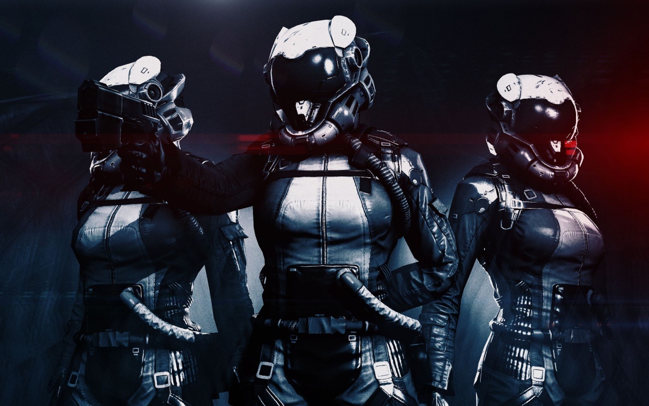 Космонавты с оружием