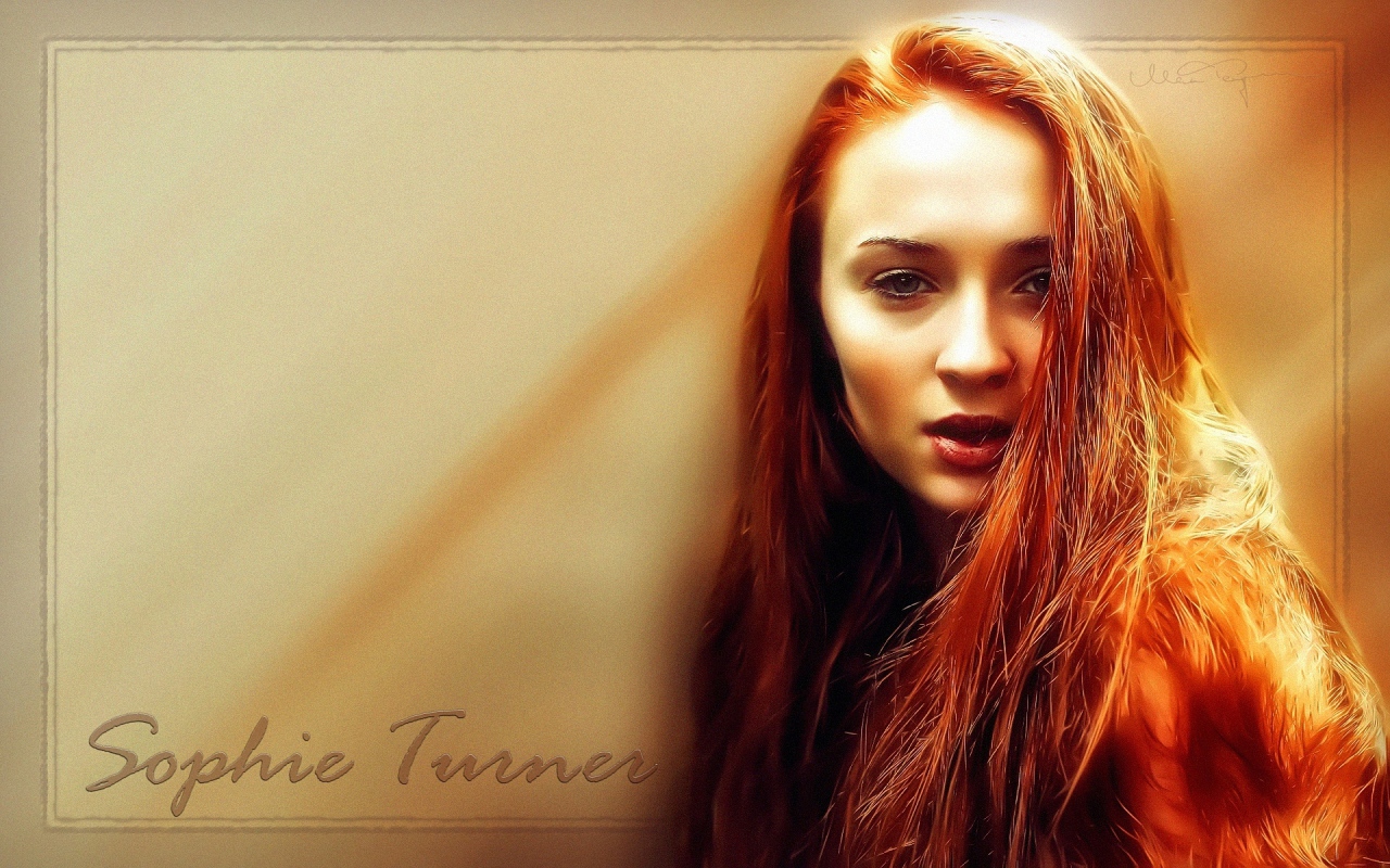 Красивая модель Софи Тернер