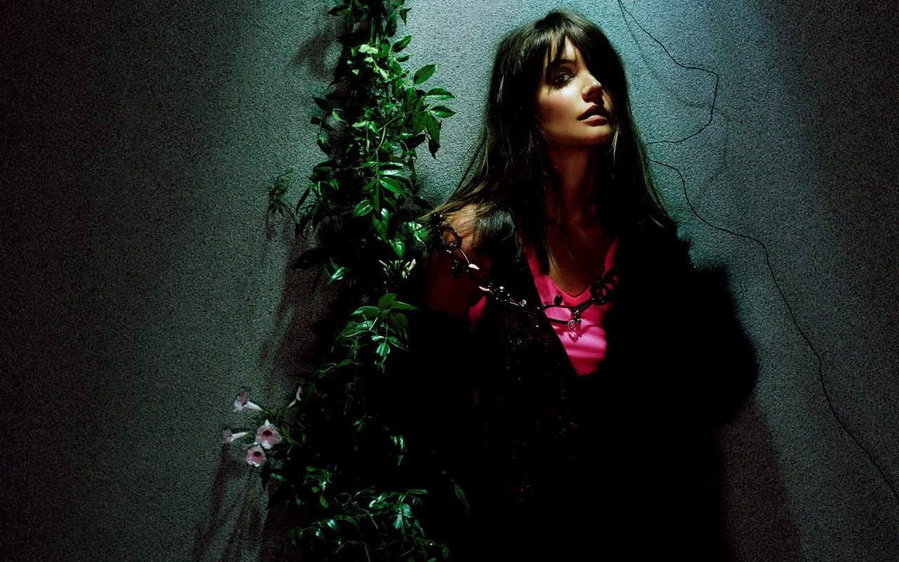 Женщина у стены