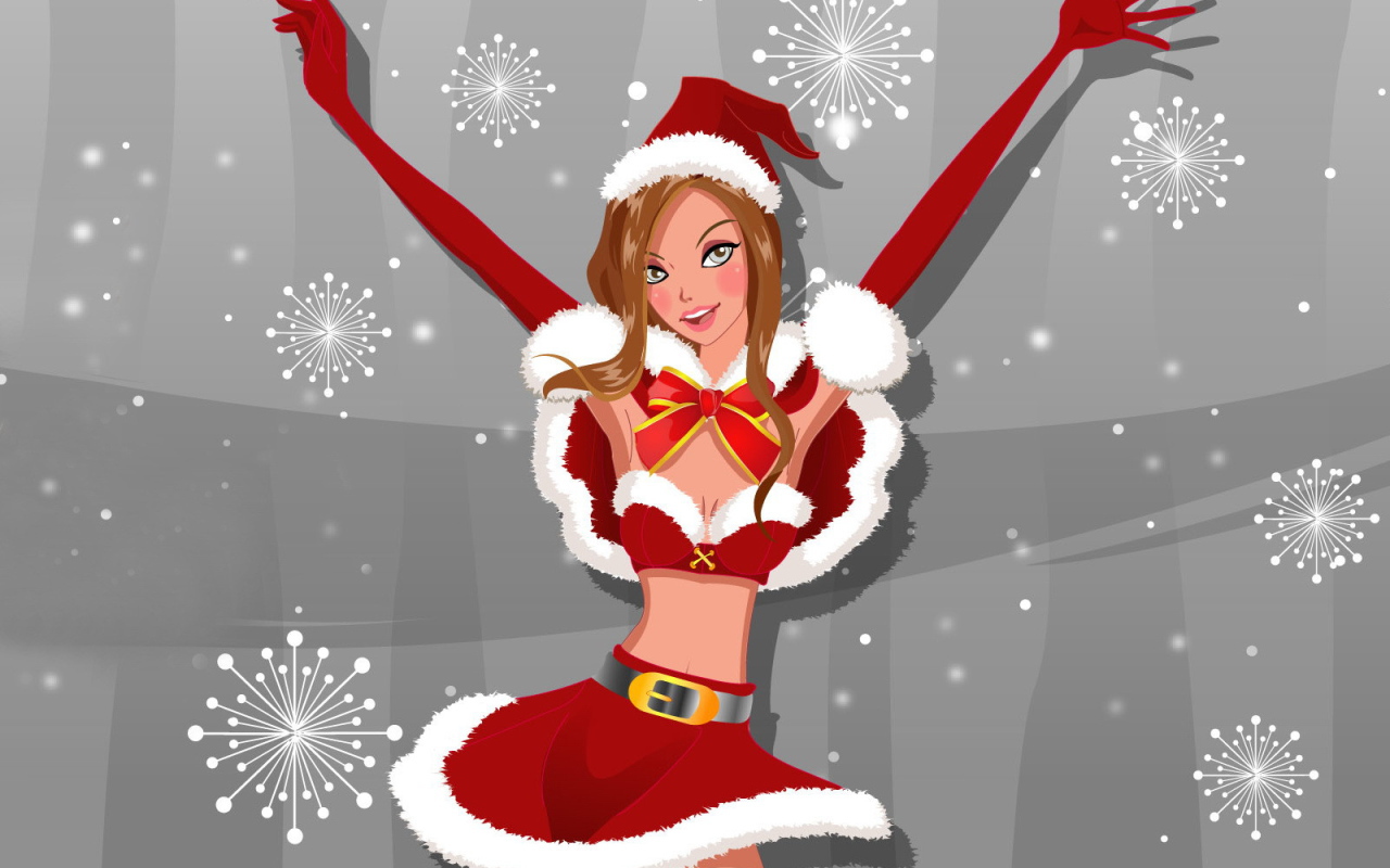 Девочка в Новогоднем костюме