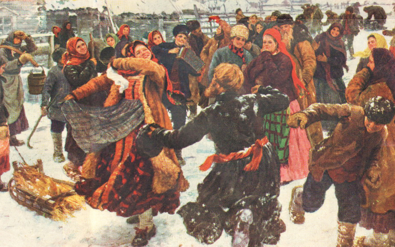 Хоровод на Масленицу
