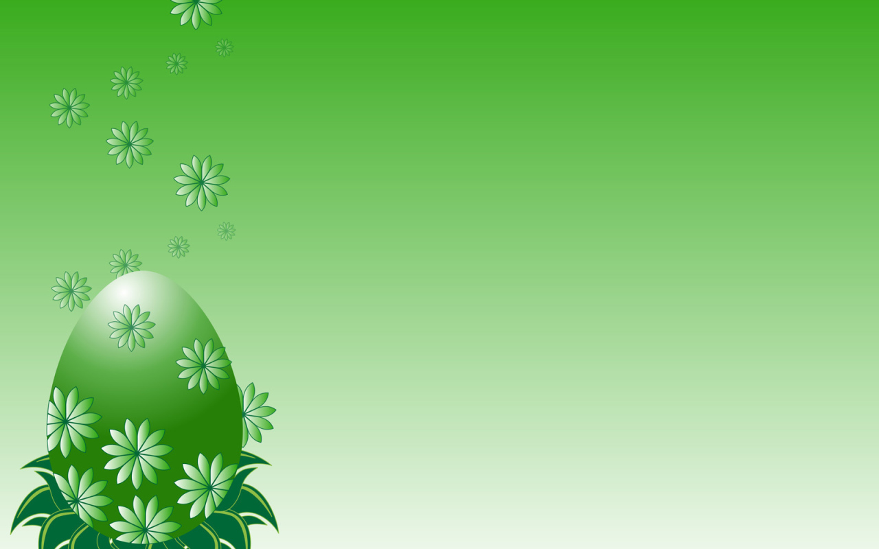 Зеленое яйцо на Пасху