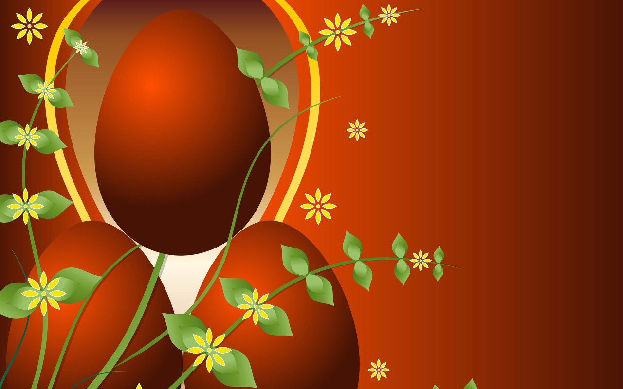 Красные яйца на Пасху