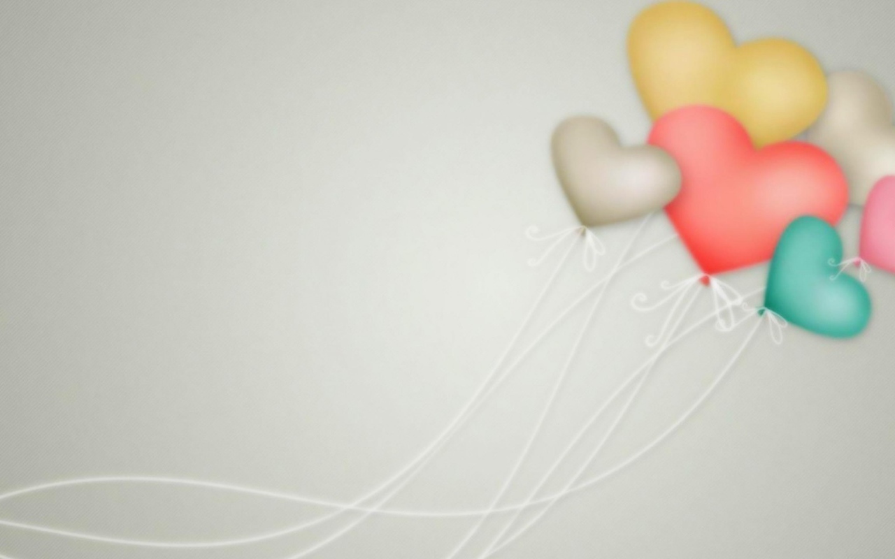 Воздушные сердца на День Святого Валентина 14 февраля