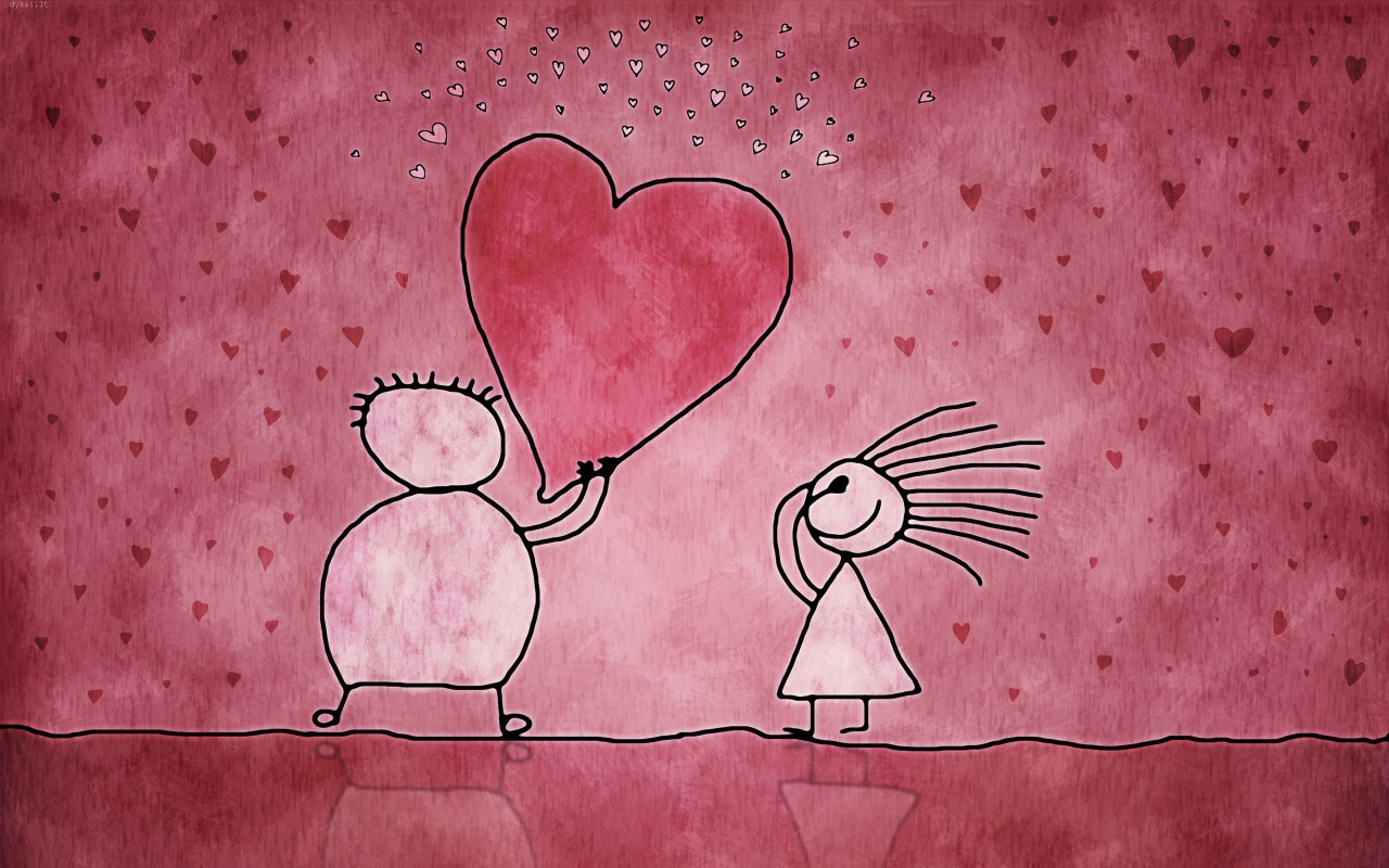 Сердце в подарок на День Святого Валентина 14 февраля