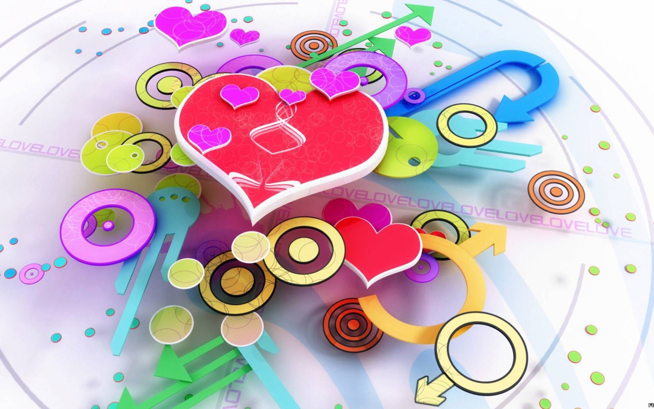 Сердечные часы на День Святого Валентина 14 февраля