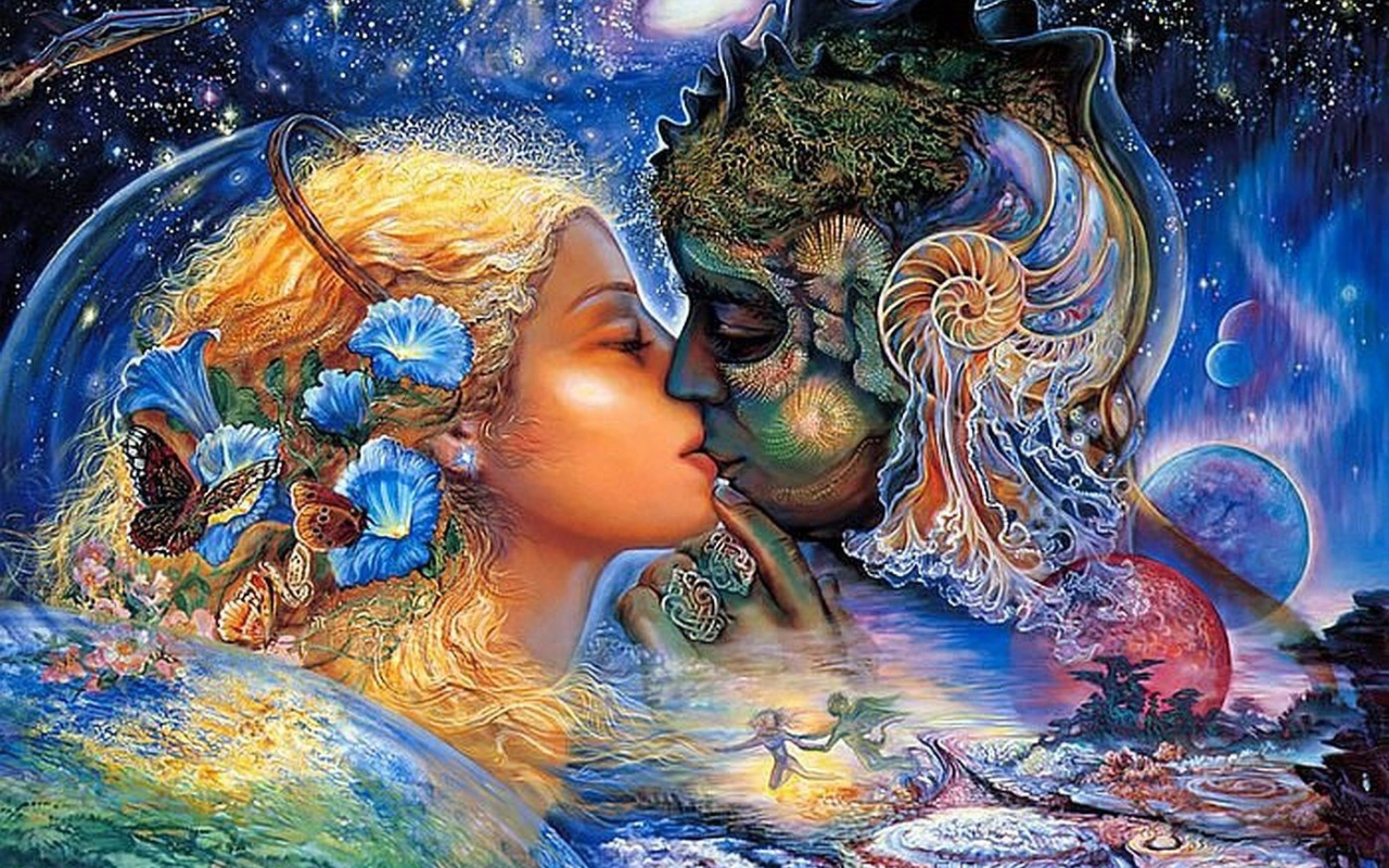 Абстракция с поцелуем