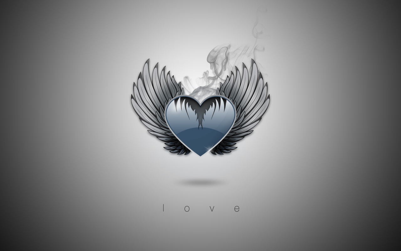 Сердечко с крыльями