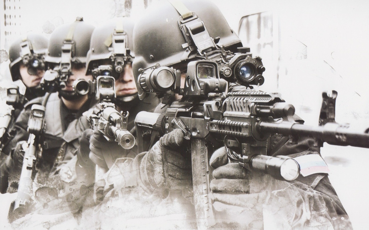 Четыре солдата спецназа