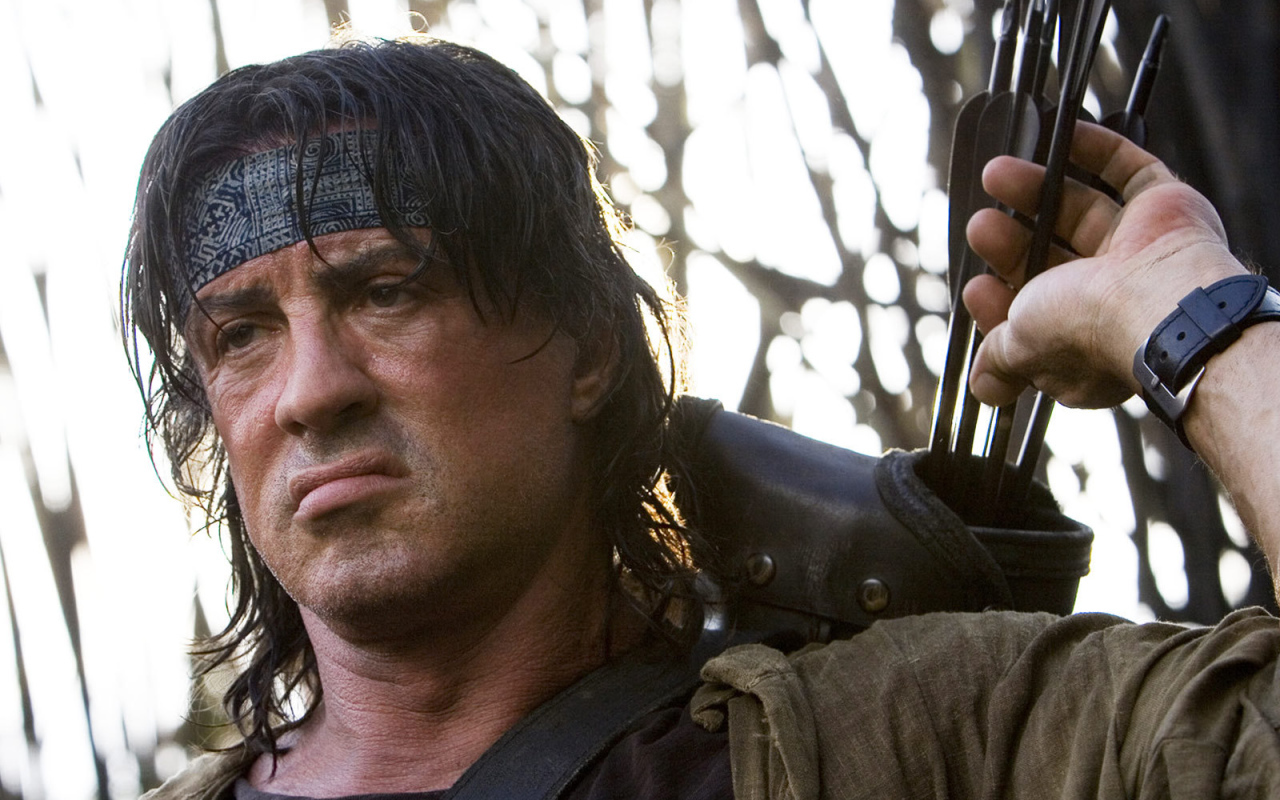 Сильвестр Сталлоне в роли Рэмбо