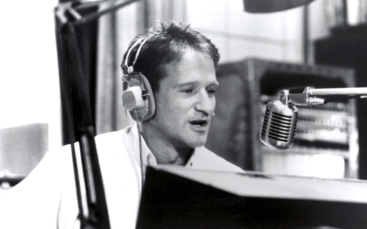 Актер Робин Уильямс в студии