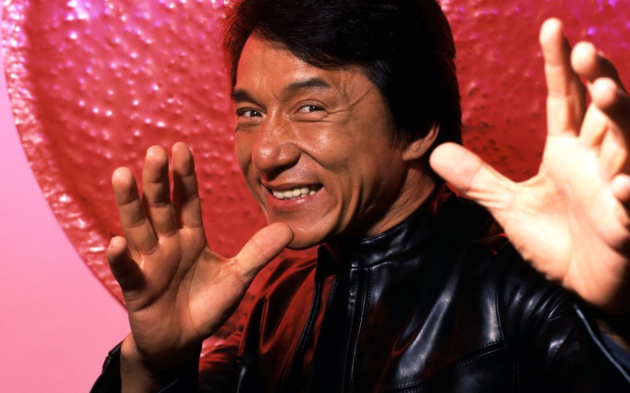 Jackie Chan smiling