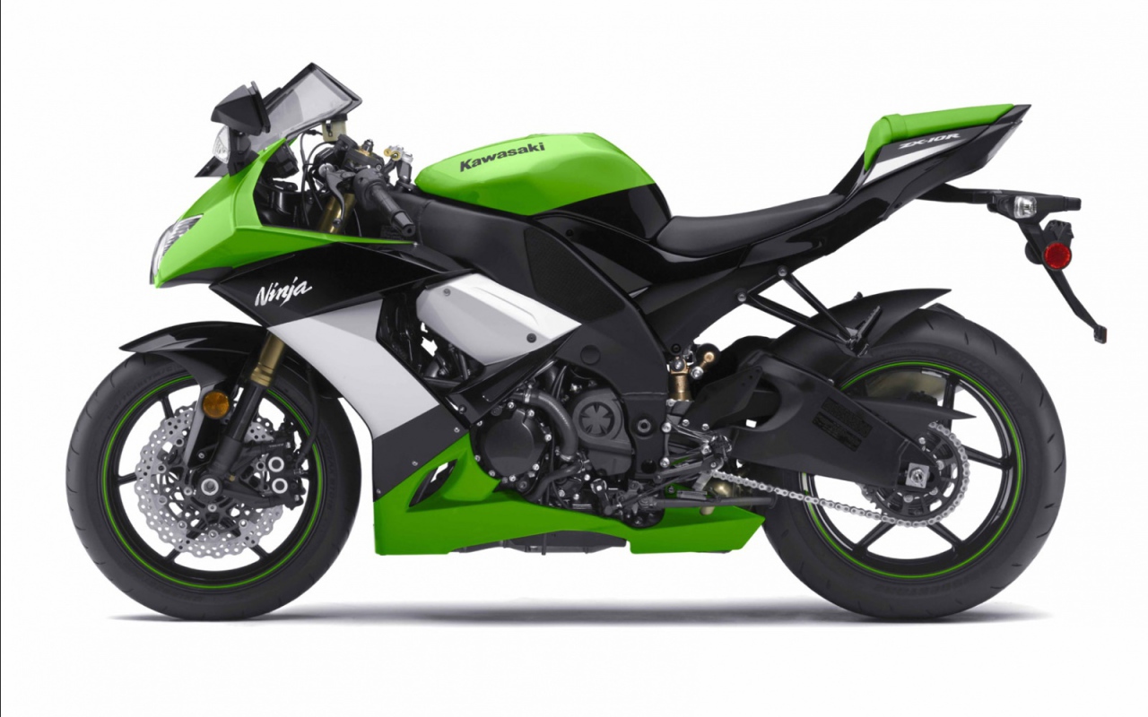 Мотоцикл Kawasaki Ninja ZX10R зеленый