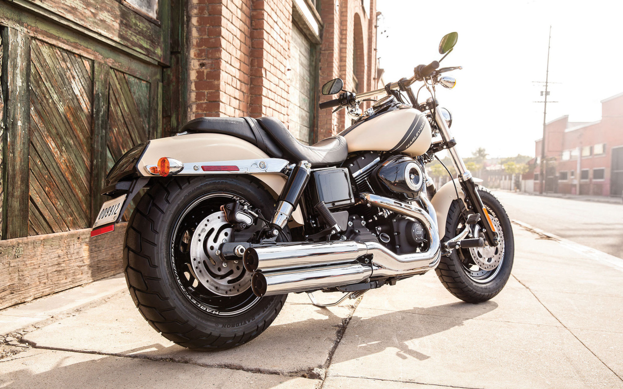 Красивый мотоцикл Harley-Davidson Dyna Fat Bob