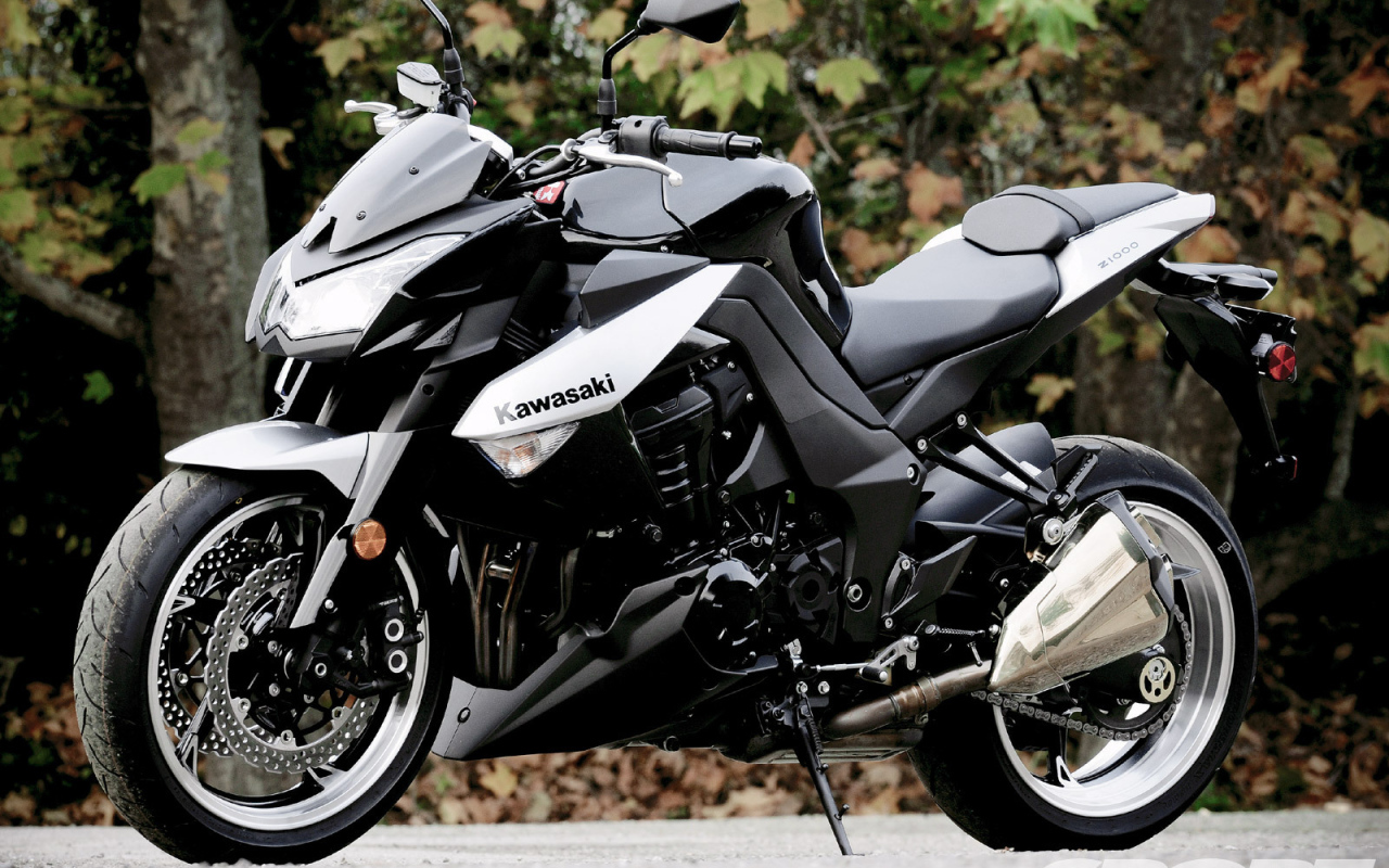 Красивый мотоцикл Kawasaki Z 1000