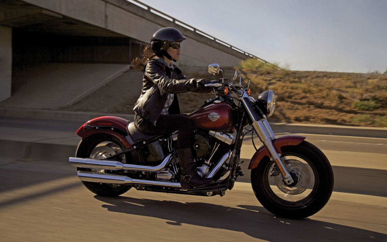 Красивый мотоцикл в москве Harley-Davidson Softail Blackline