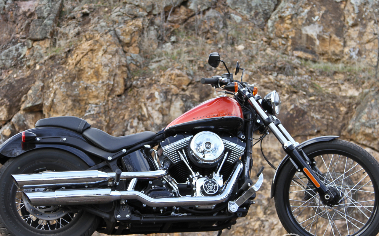 Новый мотоцикл Harley-Davidson Softail Blackline