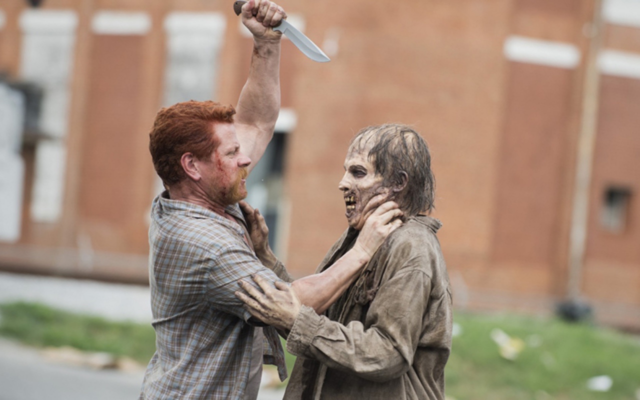 Расправа с зомби в Ходячих мертвецах