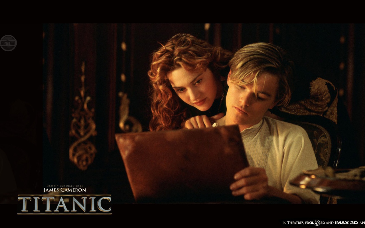 Джек показывает свои рисунки в фильме Титаник