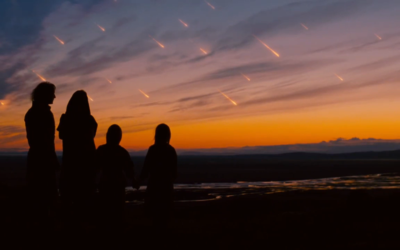 Ной люди смотрят на город