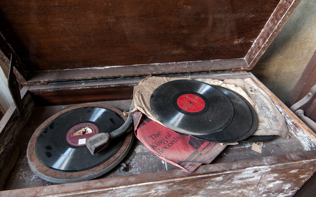 Старые пластинки в пыли