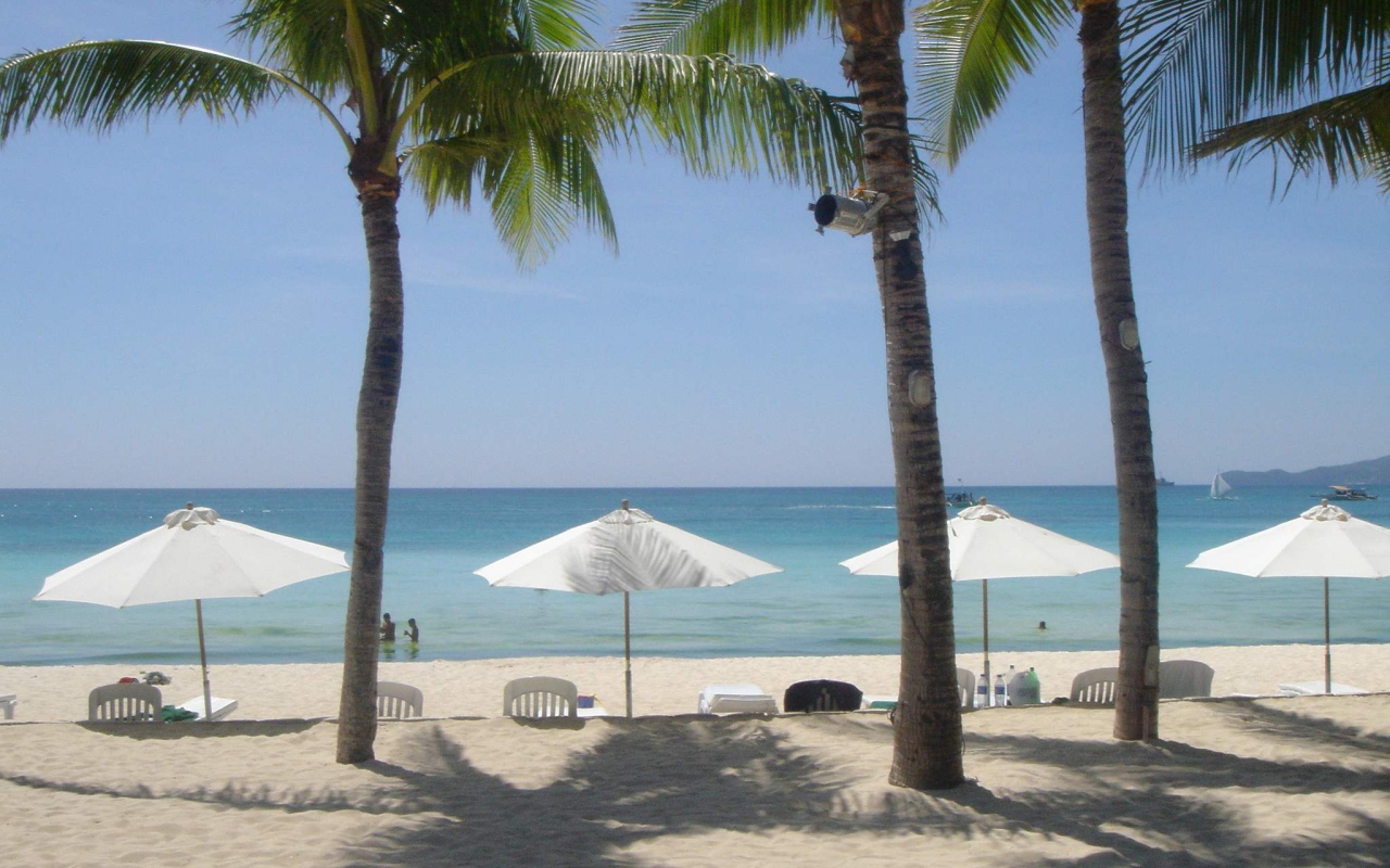 Белый пляж на Филиппинах