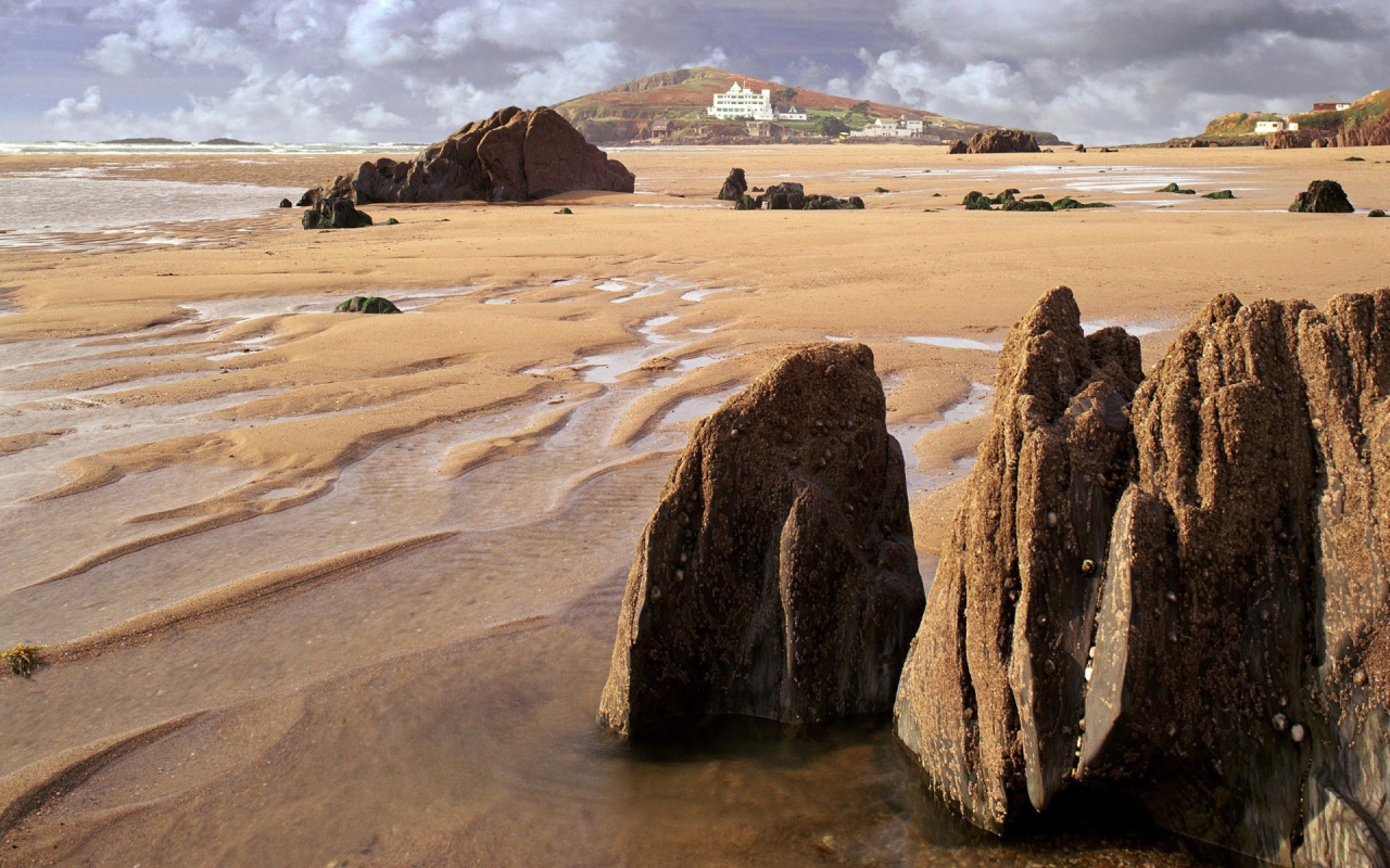 Пляж после отлива