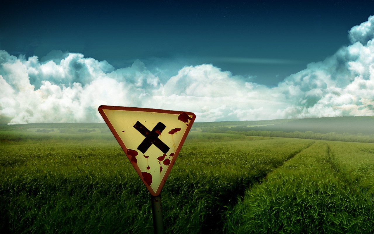 Знак на поле