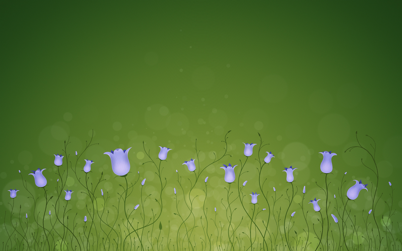 Красивый рисунок цветы колокольчики