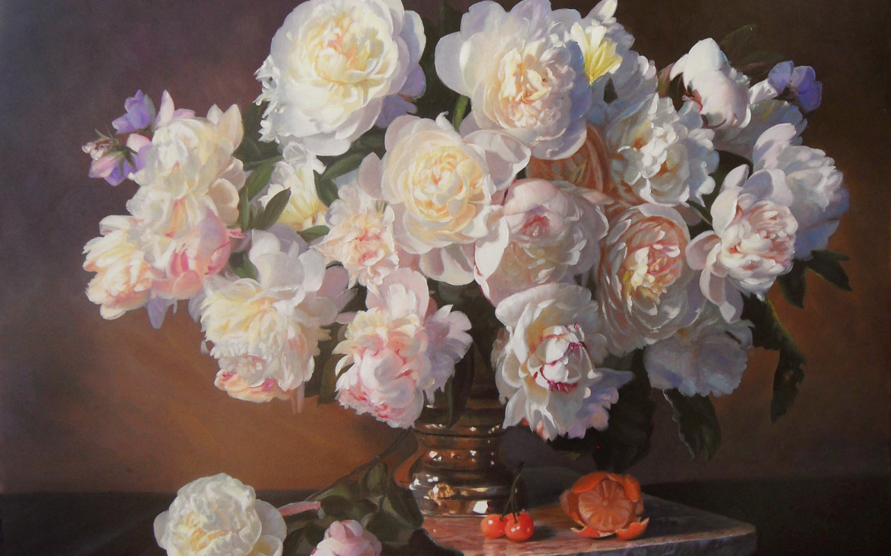 Букет пионов